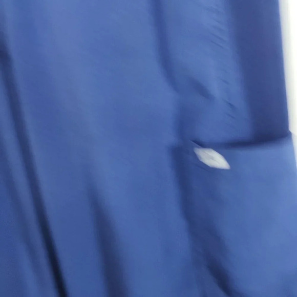 Elavate by IRG Blue Scrub Pants Women Size S Pull-on Elastic Waist HEM IS CUT - Picture 4 of 8